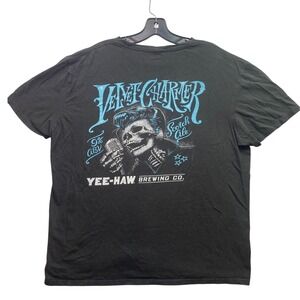 Yee-Haw‎ Brewing Shirt Mens Extra Large Skeleton Skull Rockabilly Grunge